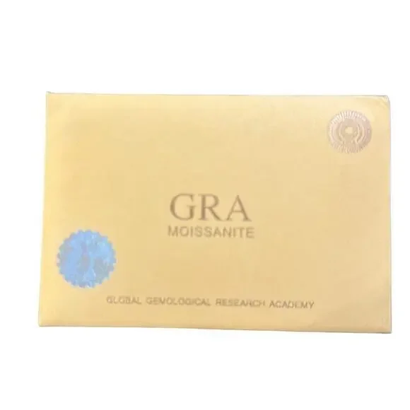 Moissanite Diamond Wedding Band Anniversary Ring GRA Certified Size 9 - Picture 6 of 7